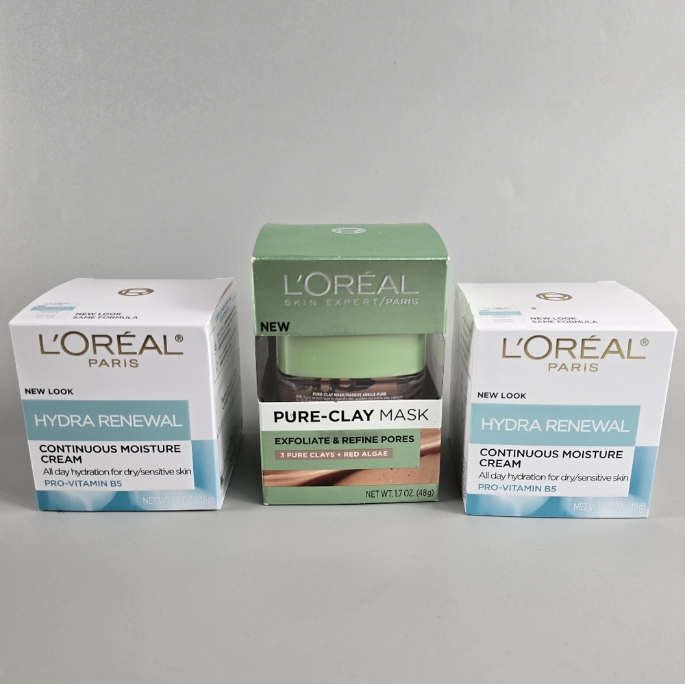 L'Oreal Hydra Renewal Cream and Pure-Clay Mask Set